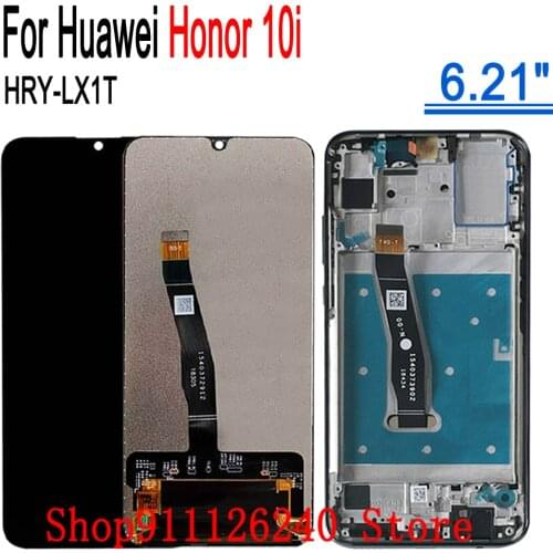 For Huawei Honor 10i 6.21 Inch pantalla lcd With Touch Screen Frame For Honor10i Display Glass Module HRY-LX1T HRY-LX1 HRY-LX2