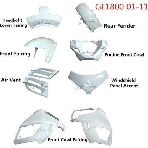 01-11 For Honda GL1800 Motorcycle Fairing Parts Front Rear Fender / Cowl Fairing / Windshield Panel Accent / Engine Cowl