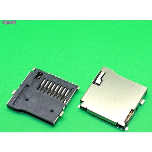 10pcs/lot 9pin Micro SD card slot connectors, size 14*15mm TF card deck, fit for phone, tablet, Vehicle Navigation The pop-up