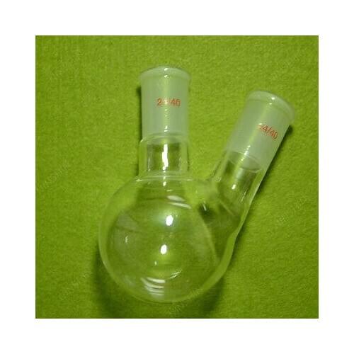 150ML Two Neck Round Bottom Flask,heavy Wall,24/40 Joint,lab Glassware Flask