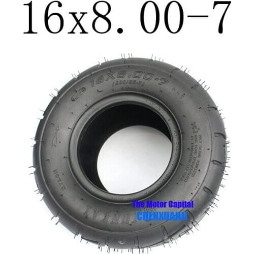 2019 New Super High Performance 16x8.00-7 ATV Tire Fit for ATV 50CC,90CC,70CC,110CC,125CC Outer Tubeless Tyre
