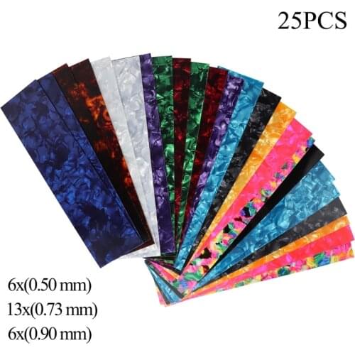 25pcs DIY Guitar Pick Punch Sheets Light Medium and Heavy Celluloid Guitar Pick Strips Create Guitar Picks with Any Picks Maker