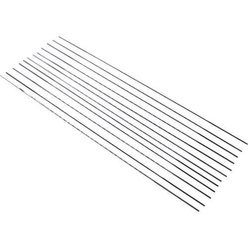 50PCS Tooth Scroll Saw Blades 2# 0.63mm 130MM Carbon Steel Cutting Jig Blades Woodworking Metal Stone Saw Power Tools