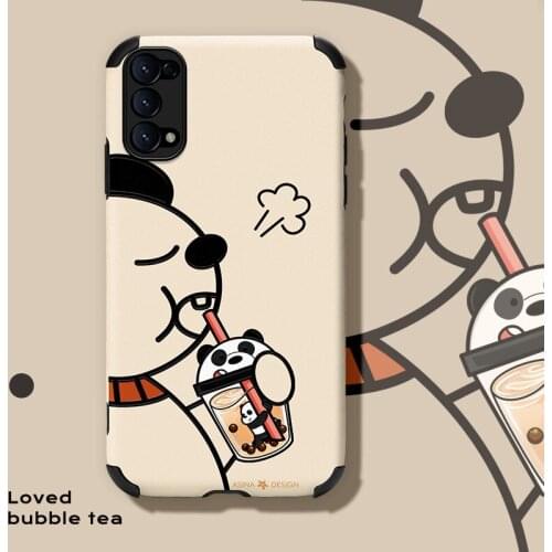 ASINA Imitation Lambskin Case For OPPO Reno 2 3 4 5 Pro Cute Cartoon Silicone Cover Bumper For Realme X7 Find X3 X2 Pro Lite