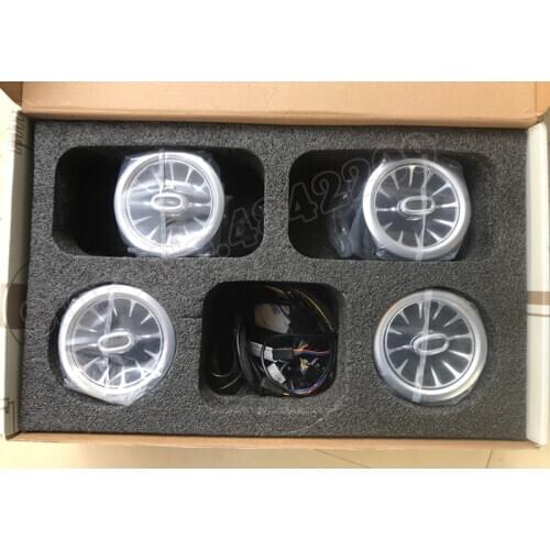 Car Front Vent Ambient light For Benz V-class w447 interior Air Outlet glow 3/64 Colors decorative illumination LED lights lamp