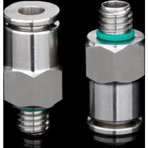 304 SUS stainless steel full metal Pneumatic Connecter Fittings G1/8" / M6 for 3D printer 4MM bowden PTFE tube PC4