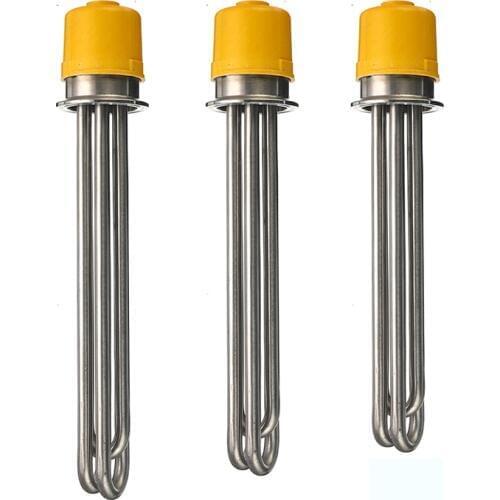 XNEMON 1PC 220V Tri-clamp 2 OD64 Heater SS304 Electric Water Heater Heater Element 260mm/280mm/300mm 3.0 kW / 4.5kW / 6kW