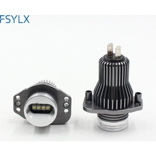 FSYLX 40W LED Angel Eyes Marker Lights Bulbs For BMW E90 E91 3 series 2005-2008 before LCI with factory xenon headlight