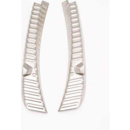 Chrome Tailgate Trunk Bumper Guard Plate Cover Trim Fit For Tesla Model 3 2018 2019 2020 Rear Door Sill Lide Frame