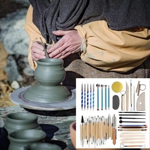 Clay Sculpting Tools Pottery Carving Set Shapers Top Knife Wooden Lightweight Comfortable Spatula Construction Art Supplies Gift