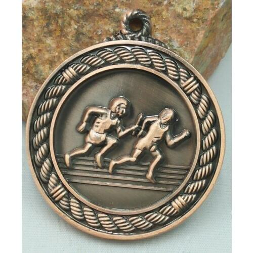 Track Field Running School Sports Medal Gold Silver Bronze Movement Communication Ability/self-confidence Developing Metal 2021