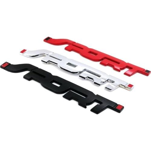 Metal 3D Chrome Auto Car Trunk Racing Sport Word Letter Logo Decal Sticker