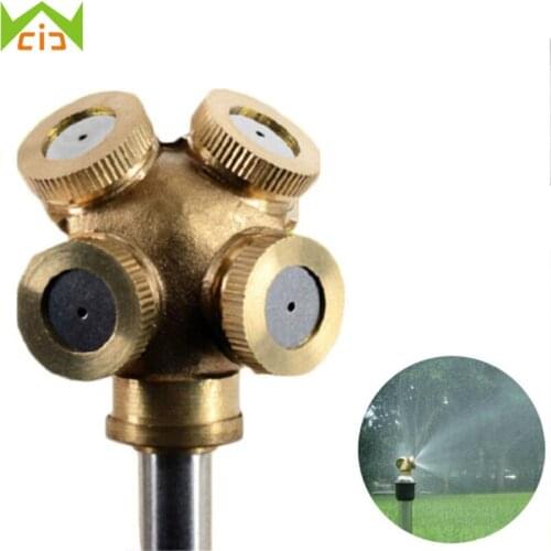 WCIC Micro Mist Nozzles Water Spray Nozzle Garden Sprinkler Adjustable Spray Nozzles Brass Irrigation Fitting aspersor de jardim