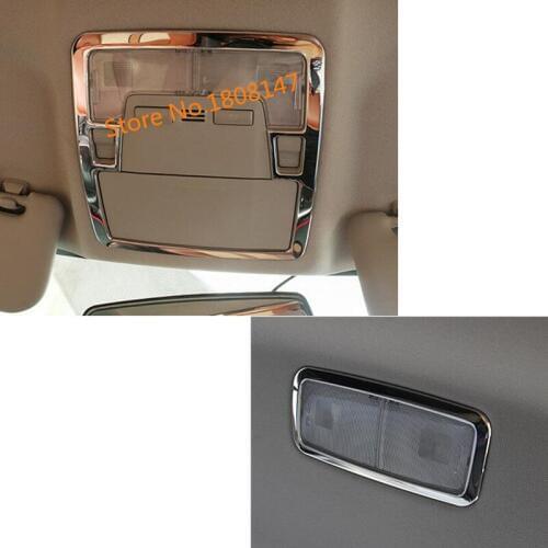For Toyota Corolla Altis 2017 2018 2019 Car Cover Sticker ABS Chrome Front Back Rear Read Reading Light Switch Trim Hood 3pcs