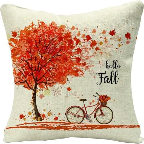 Thanksgiving Day Autumn Maple Leaf Series Pillowcase Home Sofa Pillowcase Cushion Cover