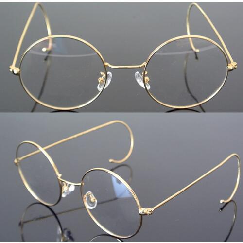 50mm Oversize Vintage Round Antique Wire Rim Metal Reading Glasses Full Rim +75 +100 +125 +175 +225 +250 +275 +375 +400 +450+600