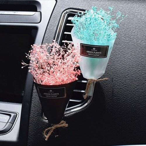 Car Air Freshener Car Flavoring Interior Car Accessories Air Vent Dry Foam Flower Ornaments Car Perfume Women Flavoring For Car