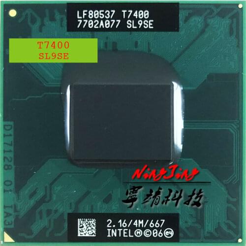 Intel Core 2 Duo T7400 SL9SE 2.1 GHz Dual-Core Dual-Thread CPU Processor 4M 34W Socket M / mPGA478MT
