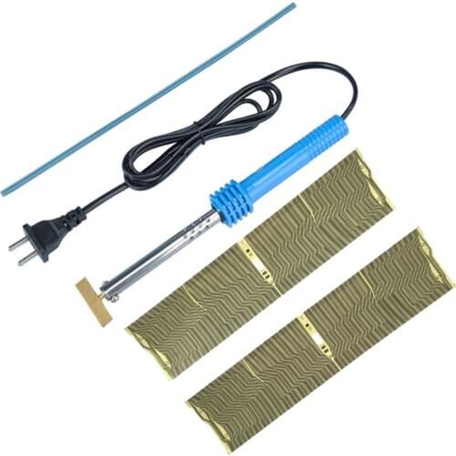 Qianyinuo 2pcs Flat Cable & 1set Soldering T-Iron 40W 220V For BMW E38 E39 E53 X5 M5 MID Radio LCD Pixel Display Repair