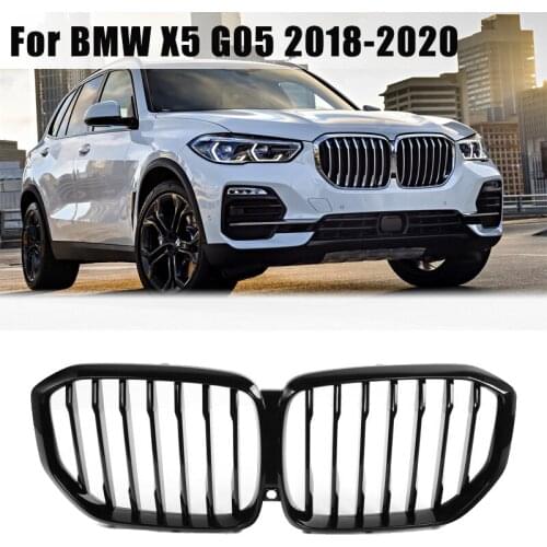 Newest Style Gloss Black Front Kidney with Camera Hole for BMW X5 G05 G06 2019 2020 Original Quality Front Bumper Grille