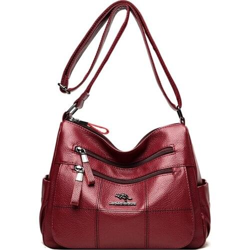 Luxury Handbags Women Bags Designer Vintage Female Leather Shoulder Bag Casual Travel Crossbody Bag Female Messenger Bags Sac