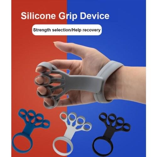 Silicone Grip Device Finger Exercise Stretcher Arthritis Hand Grip Trainer Strengthen Rehabilitation Training To Relieve Pain