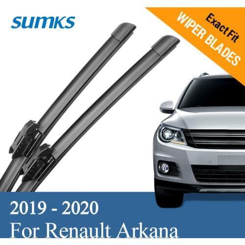 SUMKS Wiper Blades for Renault Arkana 24"&18" New Lock Type Arms 2019 2020
