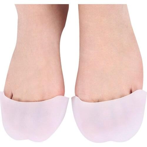 Fabric Gel Pads for Feet Care Slip Resistant Metatarsal Cushions Pads Silicone Forefoot Pain Support Front Foot Care Tool