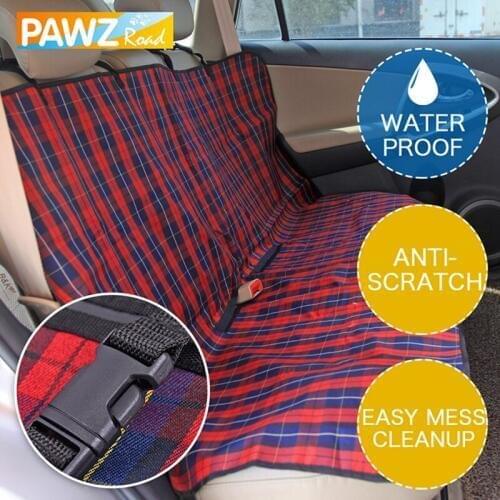 Products for Pet Plaid Dog Carriers Car Seat Cover Durable Puppy Cats Car Blanket Hammock Dog Cushion Mats Protector for Travel