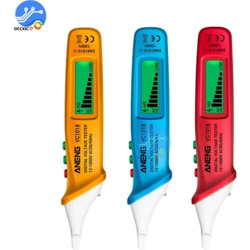 VC1018 Non-contact Electric Sensor Pen Tester Digital Intelligent AC Voltage Meter 12V-1000V Voltmeter Buzzer Detector