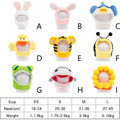 Funny Cat Hats Cute Cartoons Shaped Pet Products for Kitty Fashion Winter Cat Accessories Warm Dog Headgear Pet Party Costume