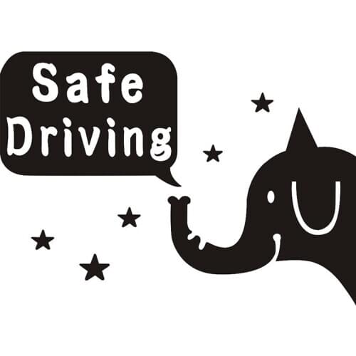 24*16.5cm Safety Warning Vinyl Car stickers" Safe Driving " Car Styling car Motorcycles Decals Styling Accessories
