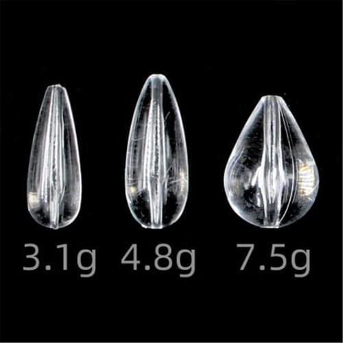 10 Pcs/Set Acrylic Bombard Fishing Float Sinking-down Float Sea Lure Fishing Tackle Fishing Accessories Fishing Tools