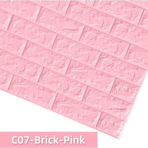 10pcs 3D Wall Sticker Self-Adhesive Wallpaper Imitation Brick DIY Home Decoration Wallpaper Children Room Decoration