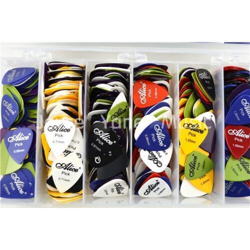 Lots of 100pcs Acoustic Electric Guitar Picks Plectrums(Assorted Thickness&Colors) Free Shipping Wholesales