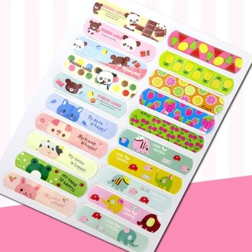 100Pcs Waterproof Breathable Cartoon Band Aid Hemostasis Adhesive Bandages
