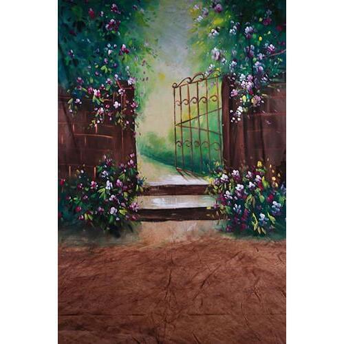 10x20ft/3x6m 100% Cotton hand painted muslin spring scenic Photograph backdrop,flower wedding backgrounds for photo studio