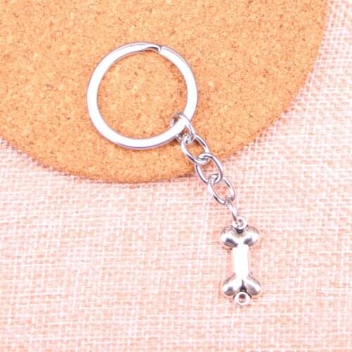 20pcs 22*10mm dog bone connector Pendants DIY Men Car Key Chain Ring Holder Keyring Souvenir Jewelry Gift
