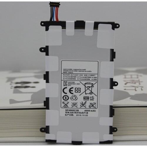 4000mah SP4960C3B Built-in Battery Batterie For Samsung Galaxy Tab 2 7.0 & 7.0 Plus GT-P3100 P3100 P3110 P6200 With Repair Tools