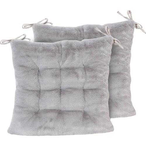 5 Colors Thickened Office Chair Cushion Non Slip Stool Seat Cushions With Bandage Sofa Backrest Throw Pillow Mat Buttock Pads