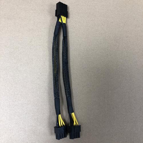 5Pcs 8Pin PCI Express to Dual PCIE 8 (6+2) Pin Power Cable 20cm Motherboard Graphics Card PCI-E GPU Data Splitter