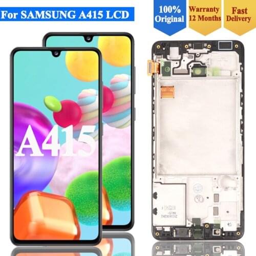 6.1" New Original AMOLED For Samsung Galaxy A41 SM-A415F A415 LCD Display Touch Screen Digitizer Assembly Replacement Parts