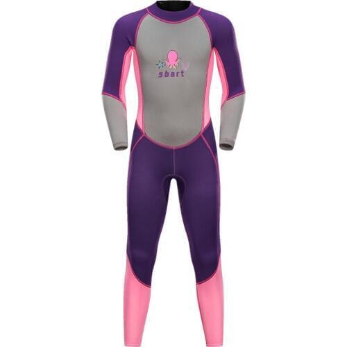 Kids Wetsuit Full 2mm Premium Neoprene Swimsuit Toddler Baby Children Girls Boys Youth Swim Surfing Snorkel Dive Suit Back Zip