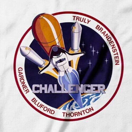 Official Logo Of Challenger Space Shuttle T-Shirt | Sts-8 Mission
