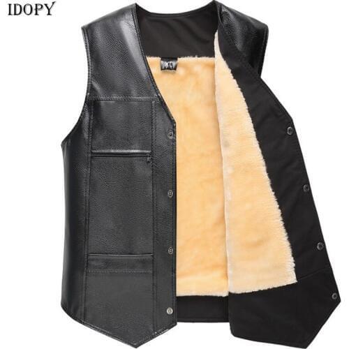 Мужские меховые жилеты Idopy China At AliExpress