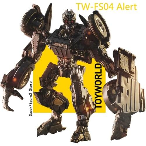 Transformation Toy Toyworld TW-FS04 Alert Barricade Frenzy World War II Series WW2 Robot Action Figure Children PVC