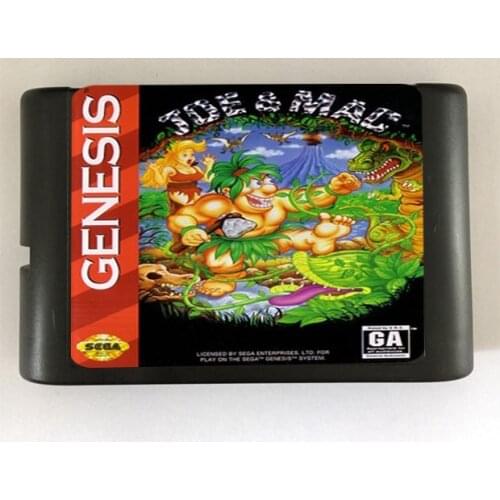 JoeandMac Caveman Ninja - 16 bit MD Games Cartridge For MegaDrive Genesis console