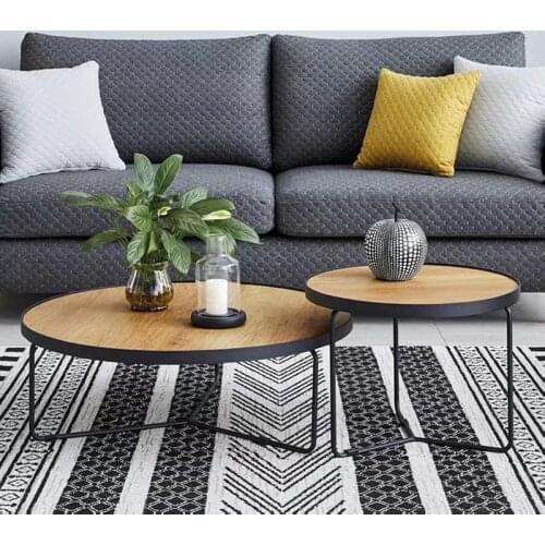 Modern round coffee table set livingroom