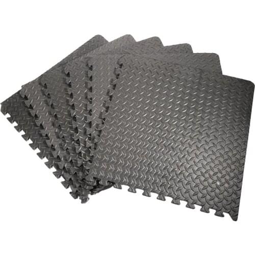 6Pcs EVA Interlocking Soft Foam Floor Mat Leaf ExtraThick Non-Slip Sports Gym Bedroom Tatami Living Room Play Mat 63x63cm HWC