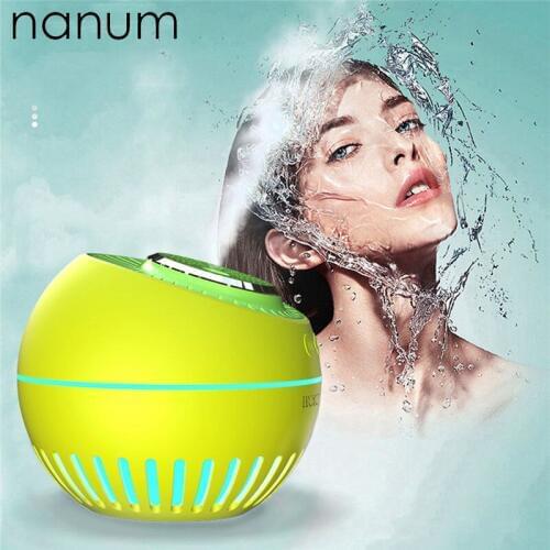 New Car Essential Oil Diffuser Mini Ultrasonic Rubik Melon Humidifier LED Night Light USB Aromatherapy Fogger Car Air Freshener